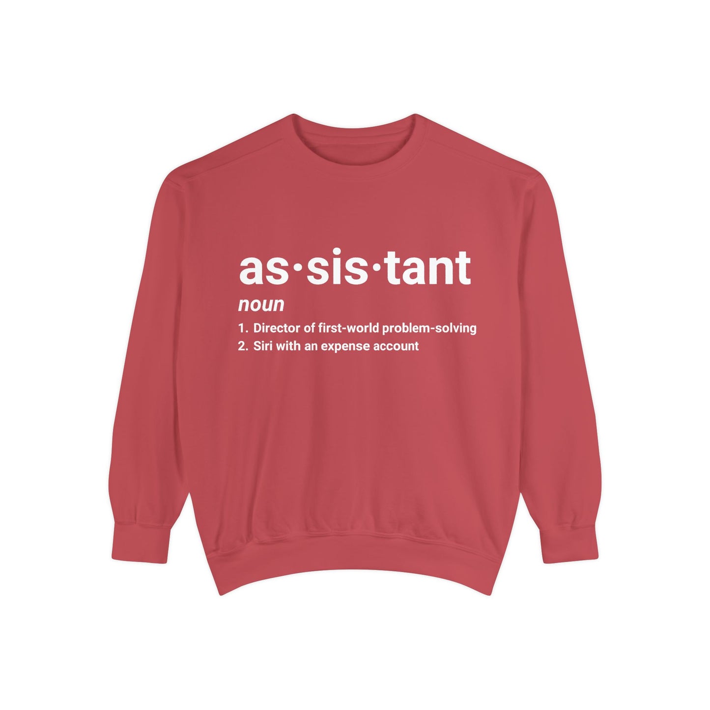 Definition of 'Assistant' Crewneck Sweatshirt | Funny Assistant T-Shirt