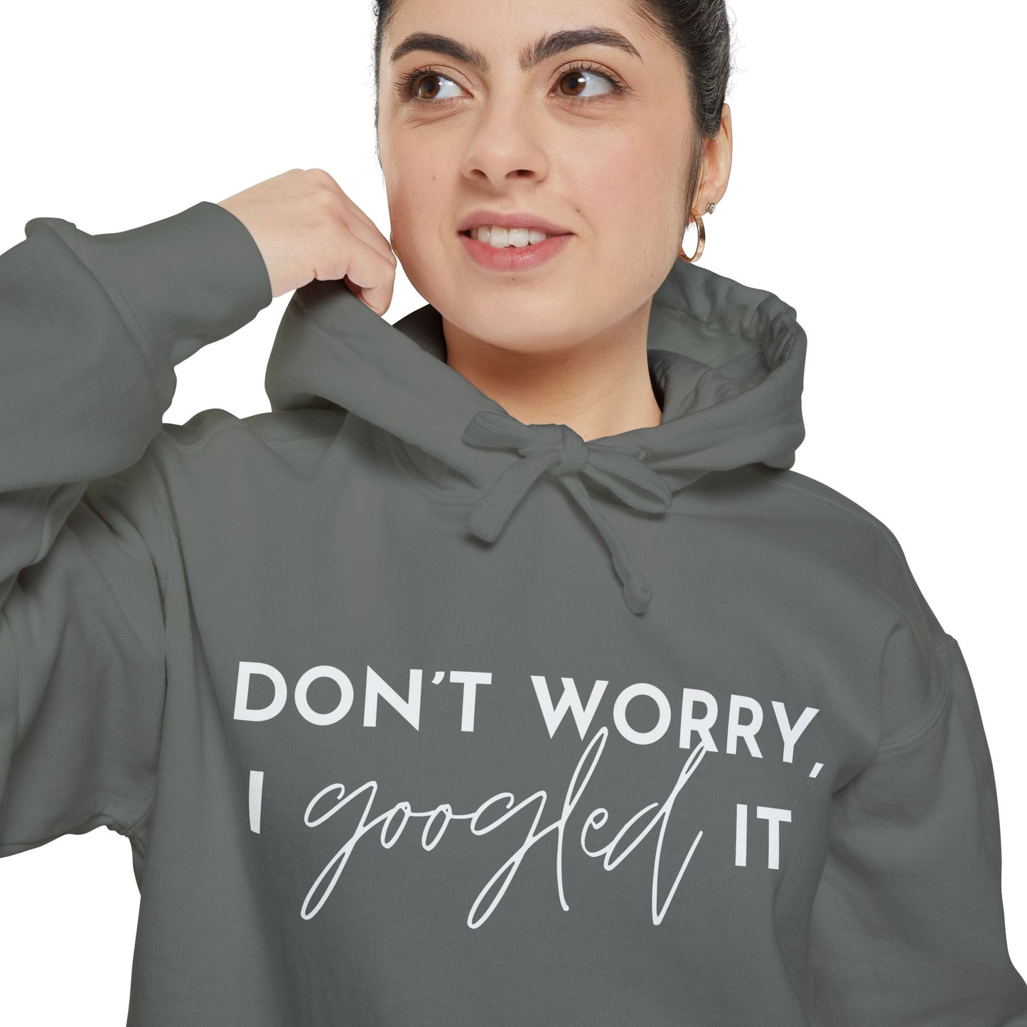 Don’t Worry I Googled It Hoodie | Funny Graphic Hooded Sweatshirt for Tech-Savvy & Gift Giving
