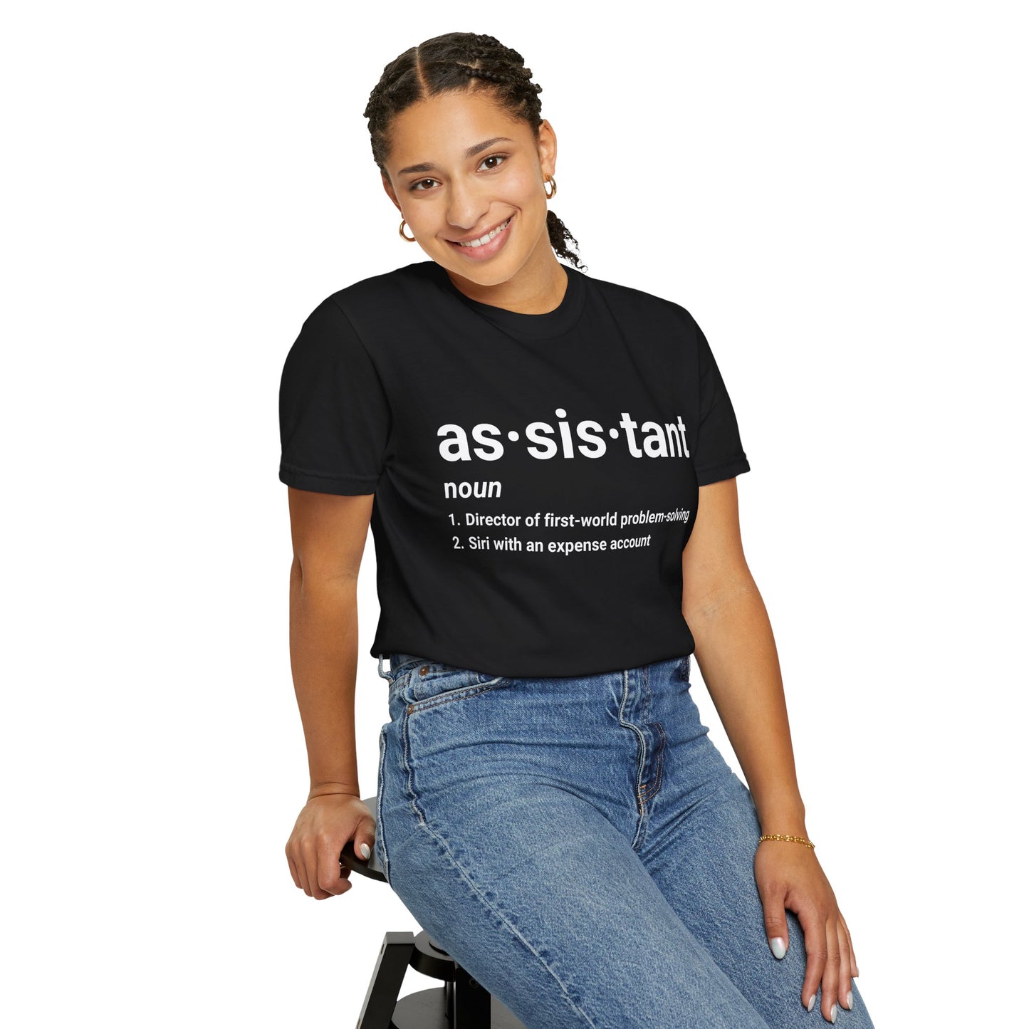 Assistant Definition T-Shirt | Funny Assistant Gift Tee ("as·sis·tant" Dictionary Print)