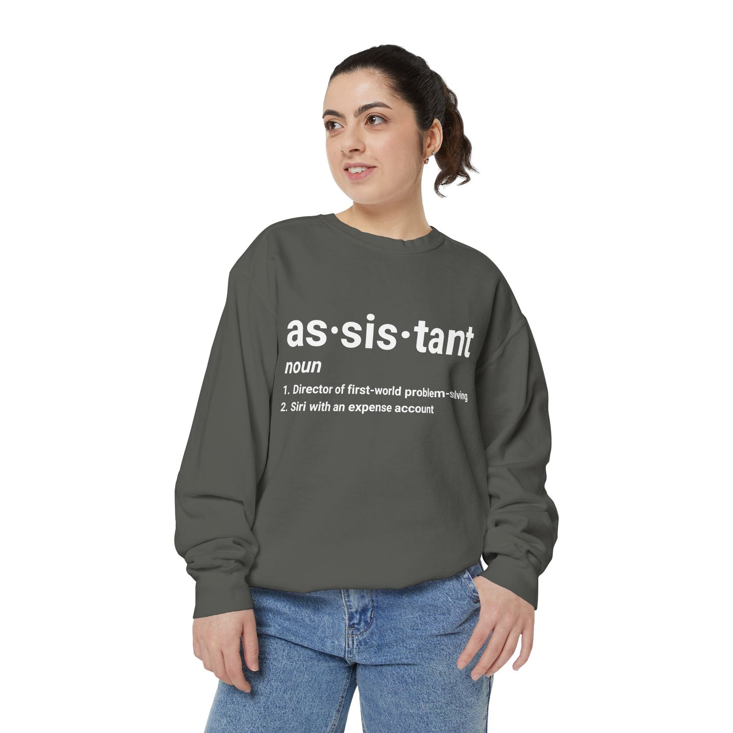 Definition of 'Assistant' Crewneck Sweatshirt | Funny Assistant T-Shirt