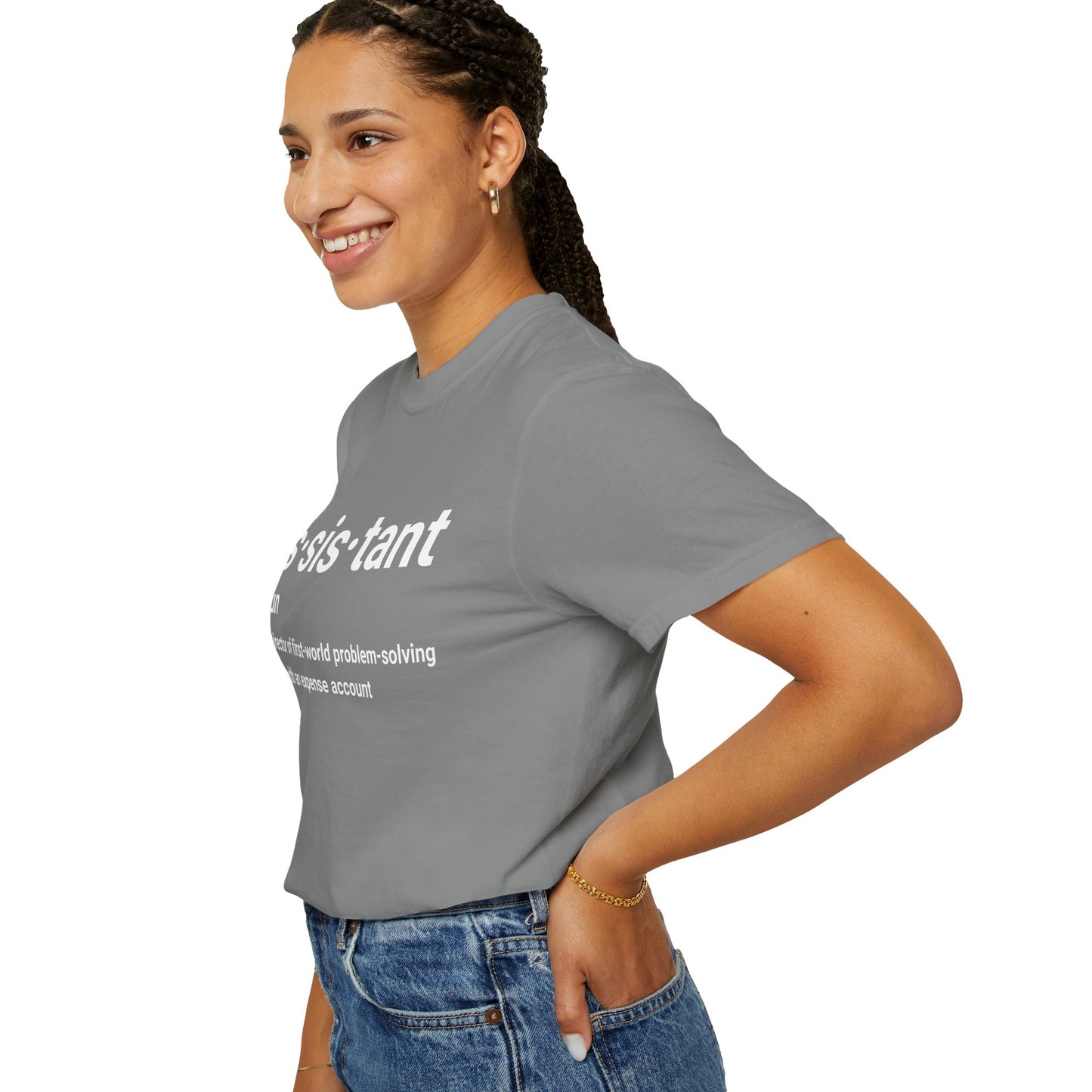 Assistant Definition T-Shirt | Funny Assistant Gift Tee ("as·sis·tant" Dictionary Print)